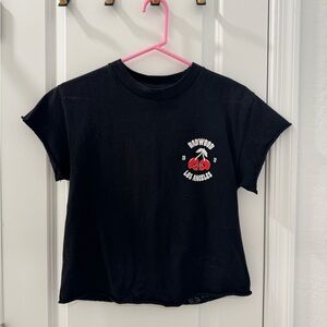 BADWOOD LIMITED EDITION CHERRY SKULL CROP TEE